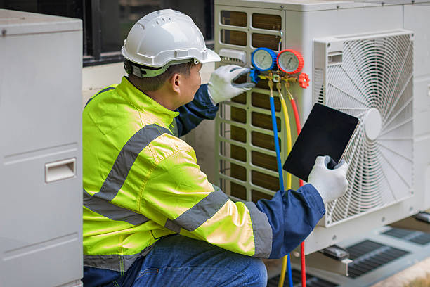 Professional Hvac Installation technician working in Whitehouse Station, NJ